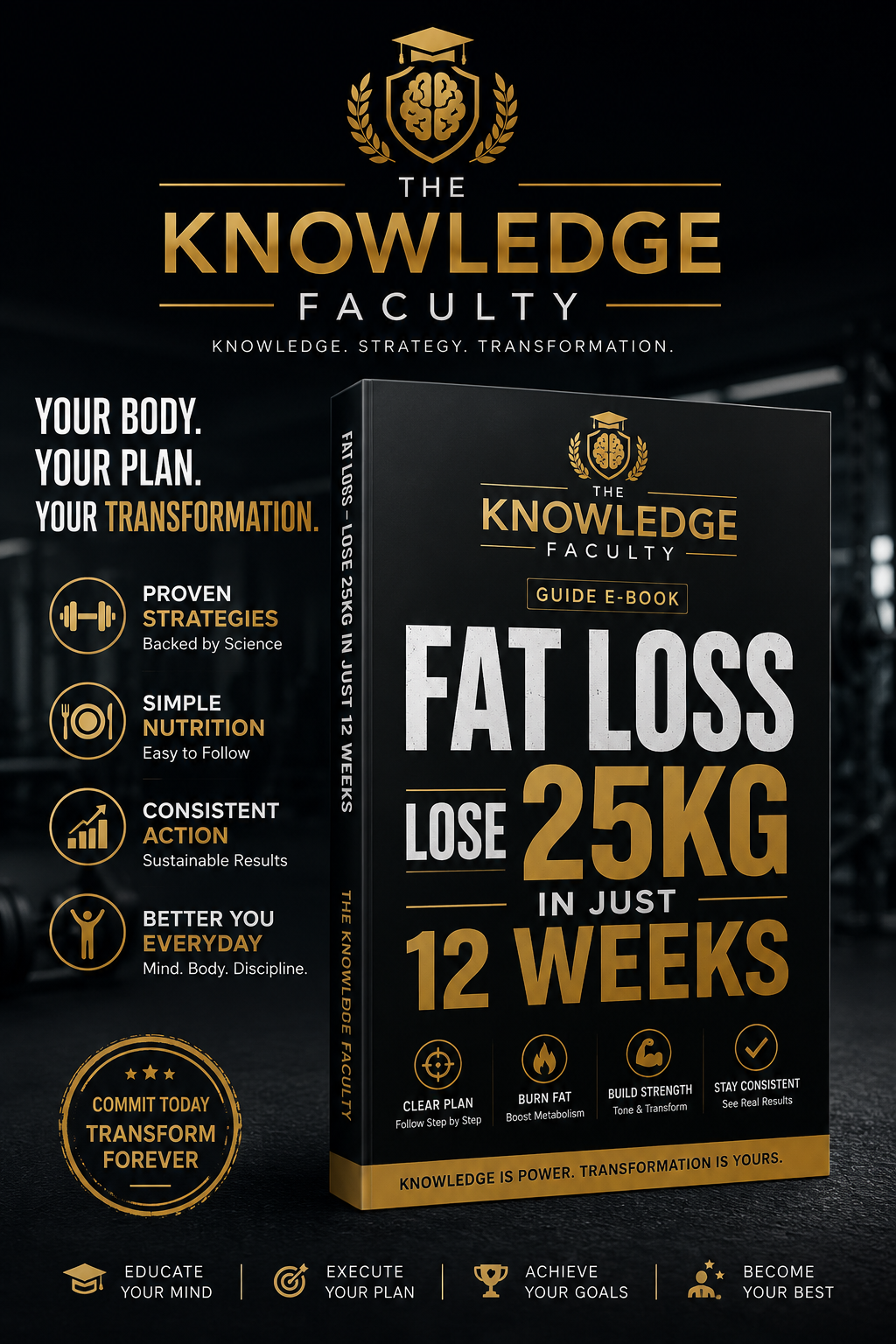 12 Week Fat Loss Guide - lose 25kg in 12 weeks