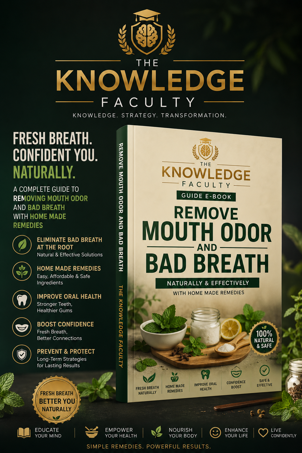 Removal Of Bad Breath  - With A Home Remedy Included